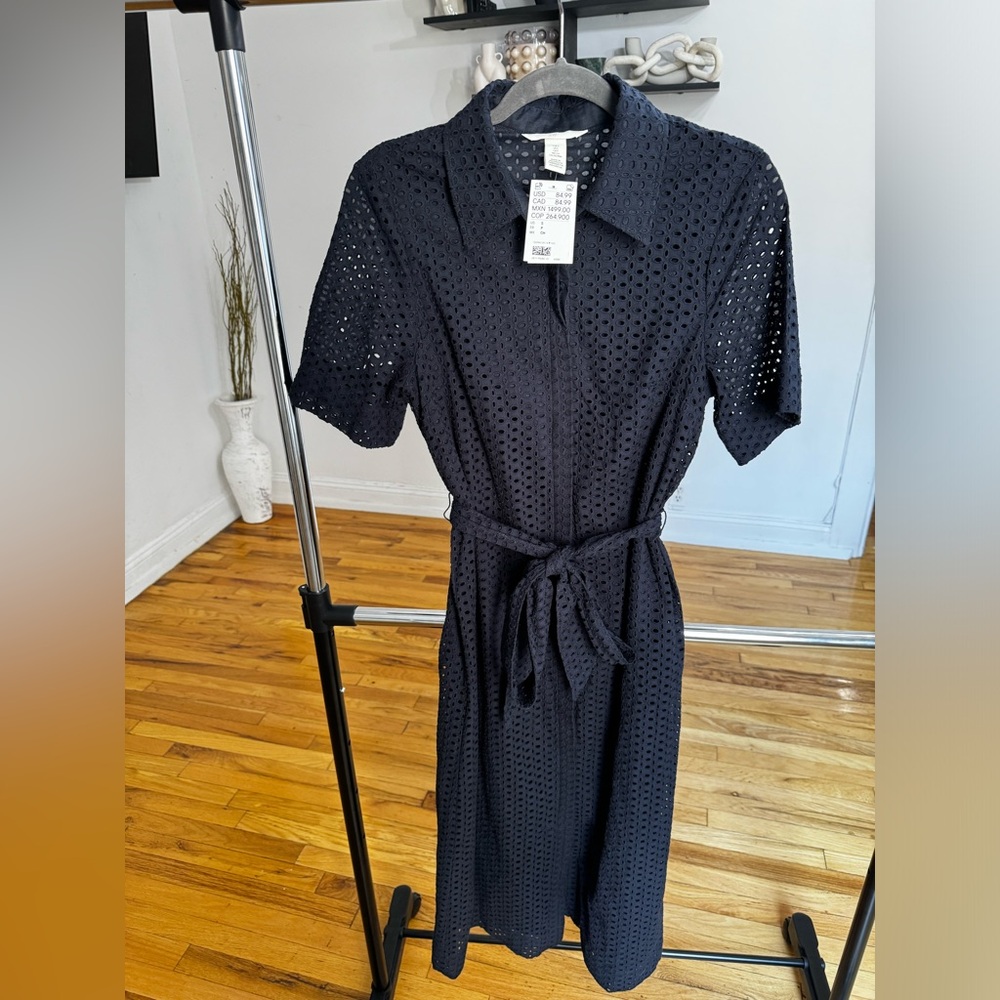 NWT Navy blue eye shirt dress